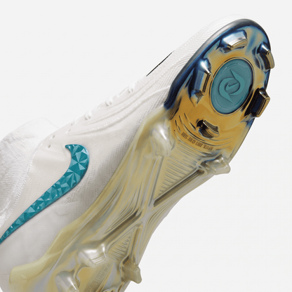 Phantom Luna II FG White / Metallic Gold Coin / Teal Blue / Black - Elite Boots