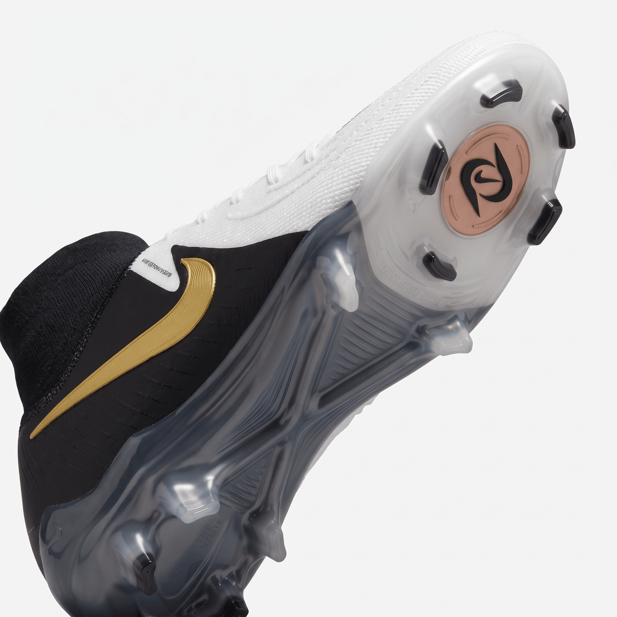 Phantom Luna II FG White / Black / Metallic Gold Coin / Silver - Elite Boots