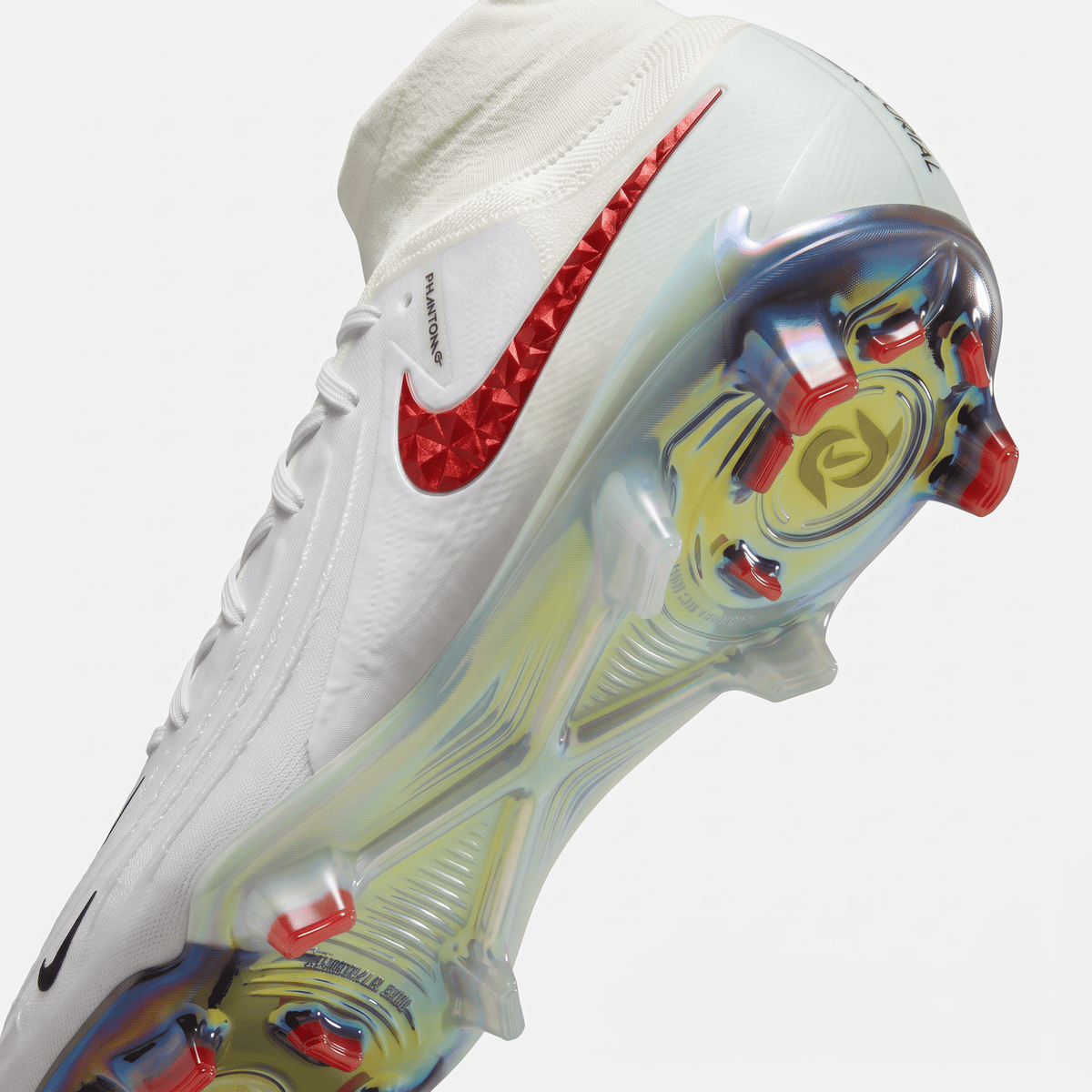 Phantom Luna II FG White / Red / Jade Green / Iridescent Chrome - Elite Boots