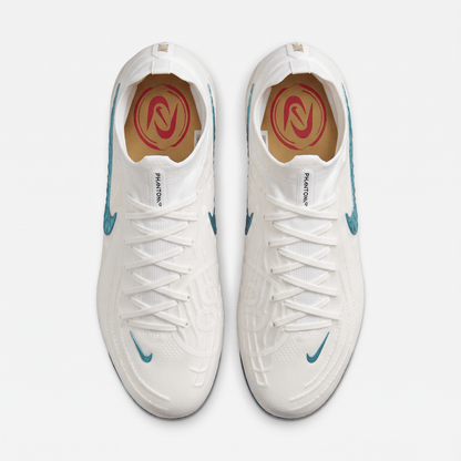 Phantom Luna II FG White / Metallic Gold Coin / Teal Blue / Black - Elite Boots