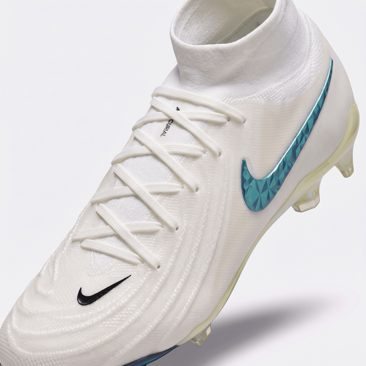Phantom Luna II FG White / Metallic Gold Coin / Teal Blue / Black - Elite Boots