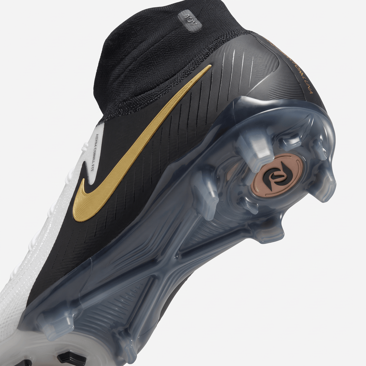 Phantom Luna II FG White / Black / Metallic Gold Coin / Silver - Elite Boots