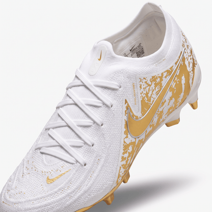 Phantom GX 2 FG White / Metallic Gold Coin - Elite Boots