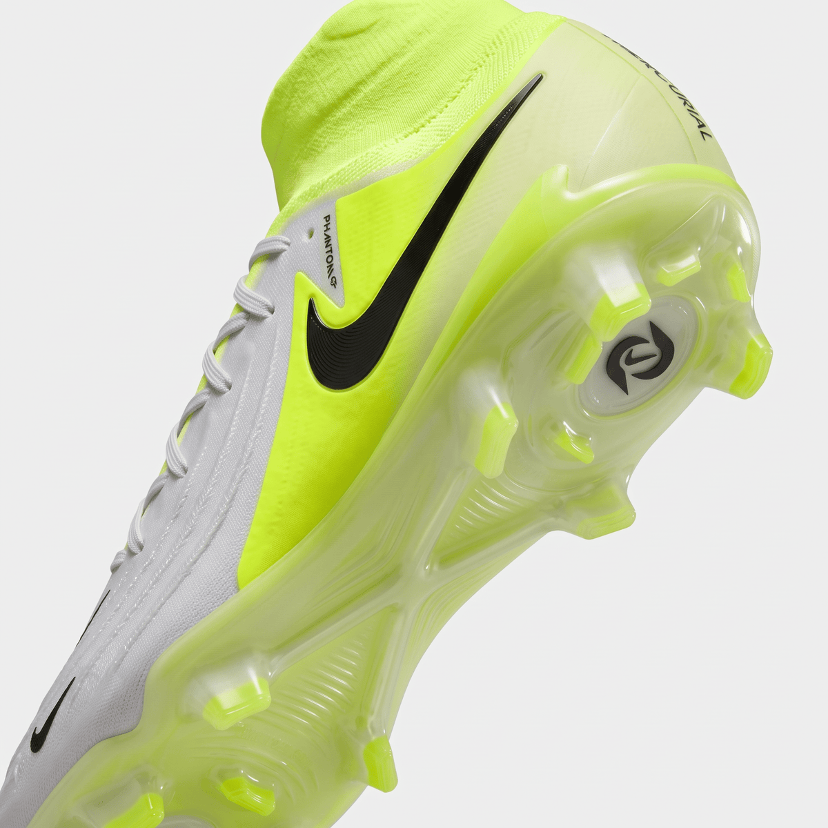 Phantom Luna II FG Metallic Silver / Volt (Neon) / Black - Elite Boots