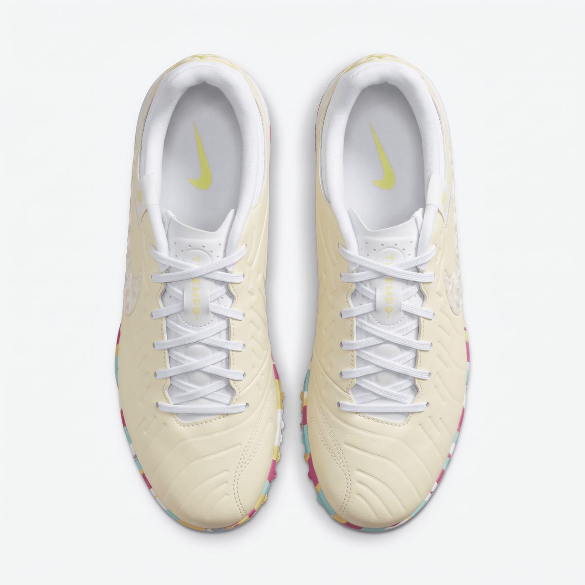 Tiempo Legend 10 Pro TF Beige / White / Yellow / Pink - Elite Boots
