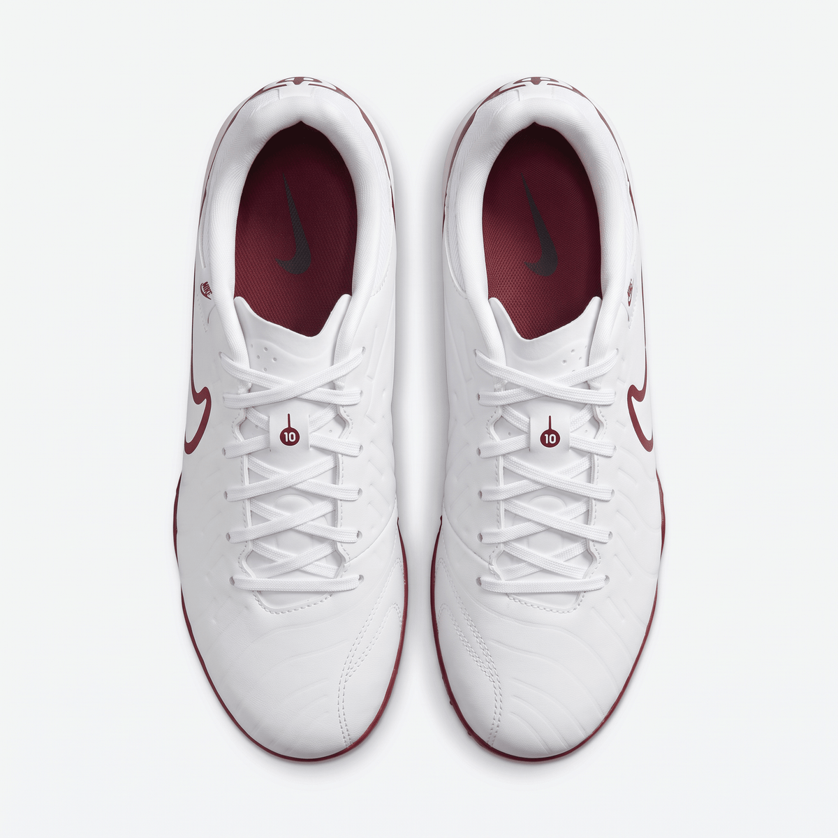 Tiempo Legend 10 Pro TF White / Team Red (Deep Maroon) - Elite Boots
