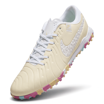 Tiempo Legend 10 Pro TF Beige / White / Yellow / Pink - Elite Boots
