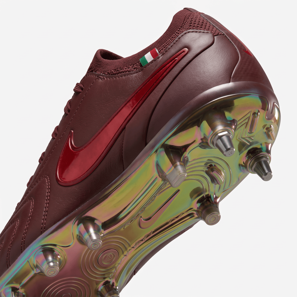 Tiempo Legend 10 FG Port Wine / Bright Crimson / Iridescent Chrome - Elite Boots