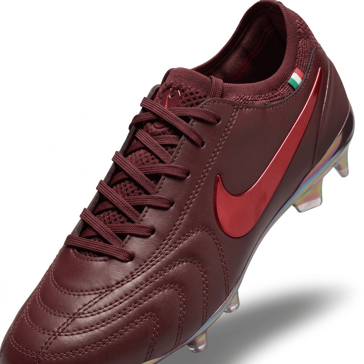 Tiempo Legend 10 FG Port Wine / Bright Crimson / Iridescent Chrome - Elite Boots