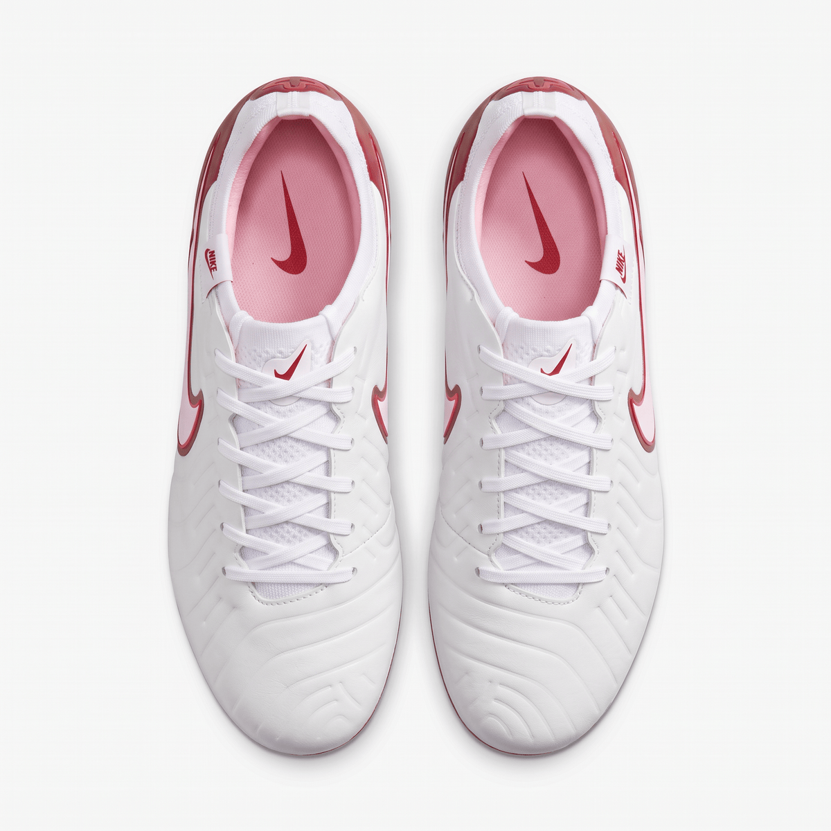 Tiempo Legend 10 FG White / Metallic Crimson / Light Pink - Elite Boots