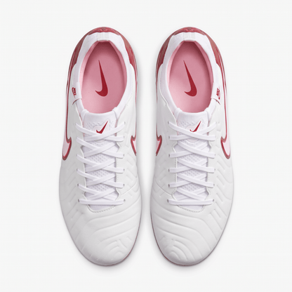 Tiempo Legend 10 FG White / Metallic Crimson / Light Pink - Elite Boots
