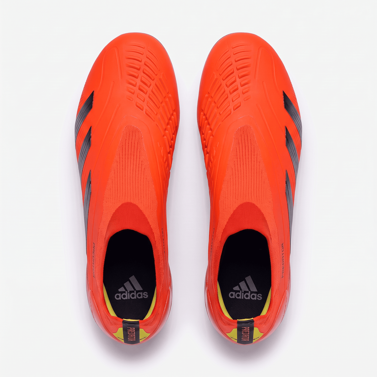 Predator 24 Laceless FG Red / Black / Team Solar Yellow - Elite Boots