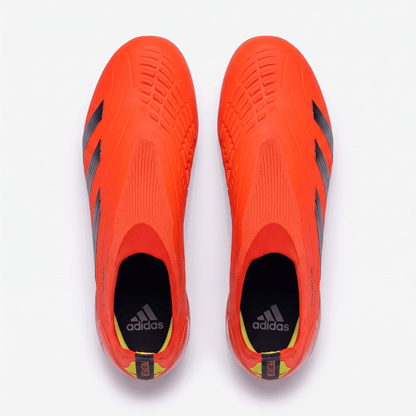 Predator 24 Laceless FG Red / Black / Team Solar Yellow - Elite Boots