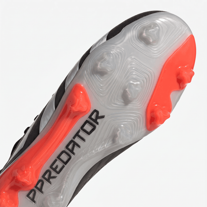 Predator 24 Laceless FG Core Black / Cloud White / Solar Red - Elite Boots