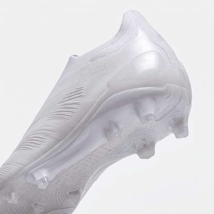 Predator Laceless FG Footwear White / Footwear White / Core Black - Elite Boots