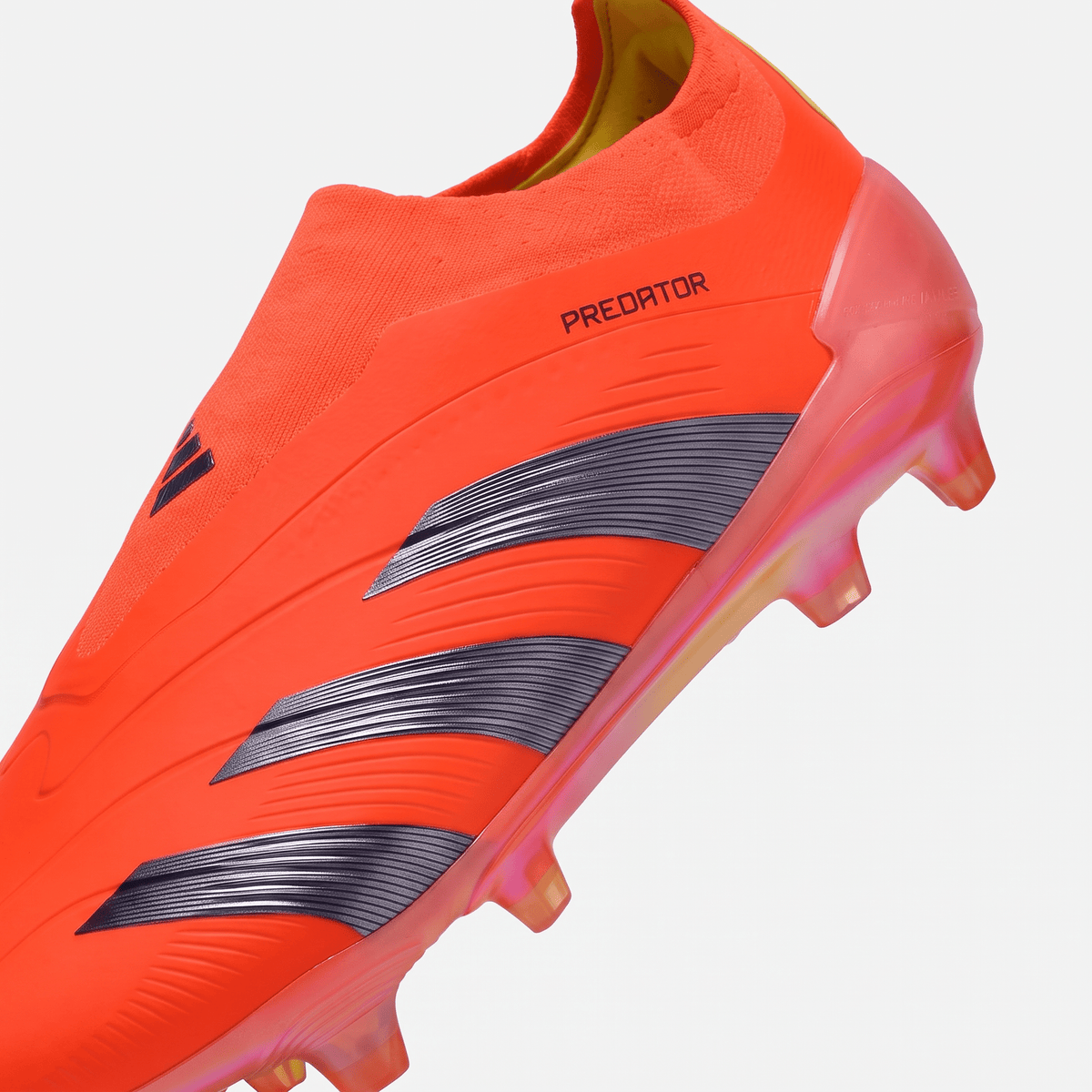 Predator 24 Laceless FG Red / Black / Team Solar Yellow - Elite Boots