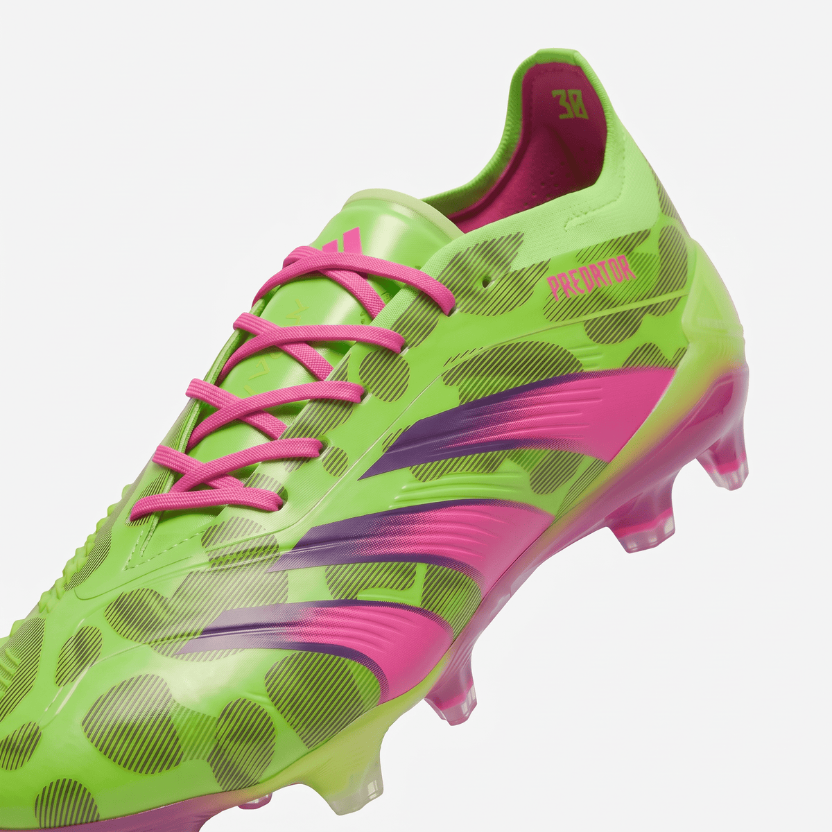 Predator Laceless FG Lucid Lemon / Pink Glow / Core Black - Elite Boots