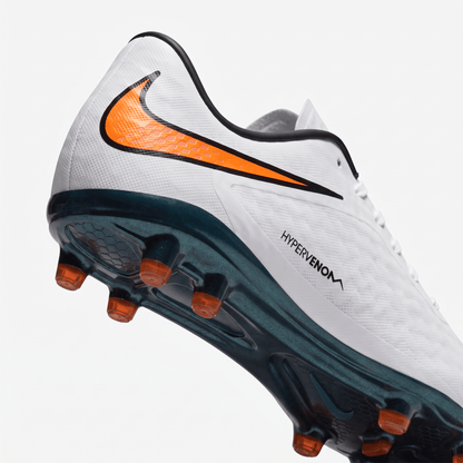 Hypervenom Phantom FG White / Total Orange / Black - Elite Boots