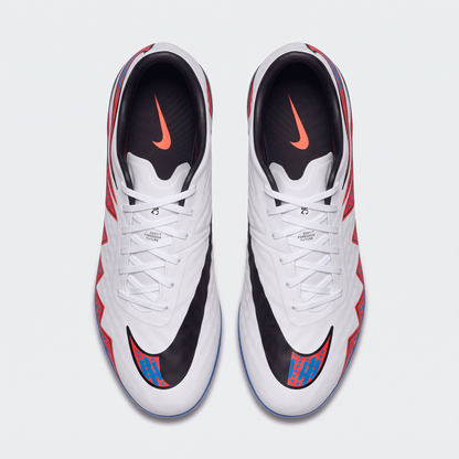 Hypervenom Phantom Premium FG White / Total Crimson / Blue - Elite Boots