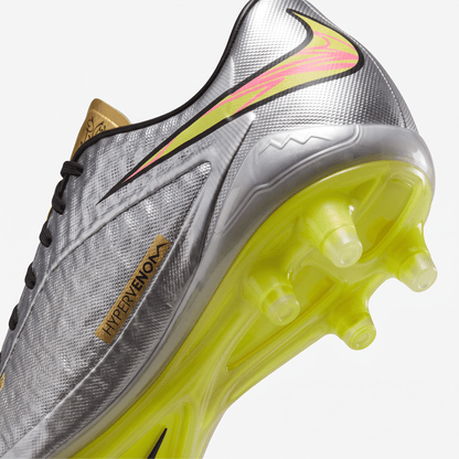 Hypervenom Phantom FG Metallic Silver / Black / Volt / Racer Pink - Elite Boots