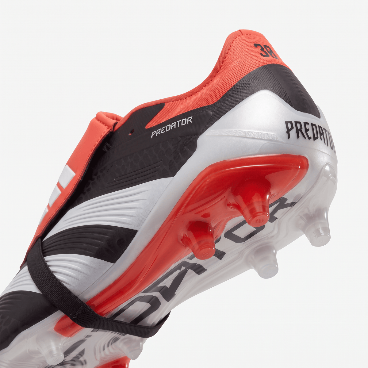 Predator Fold-Over Tongue FG Core Black / Cloud White / Solar Red - Elite Boots