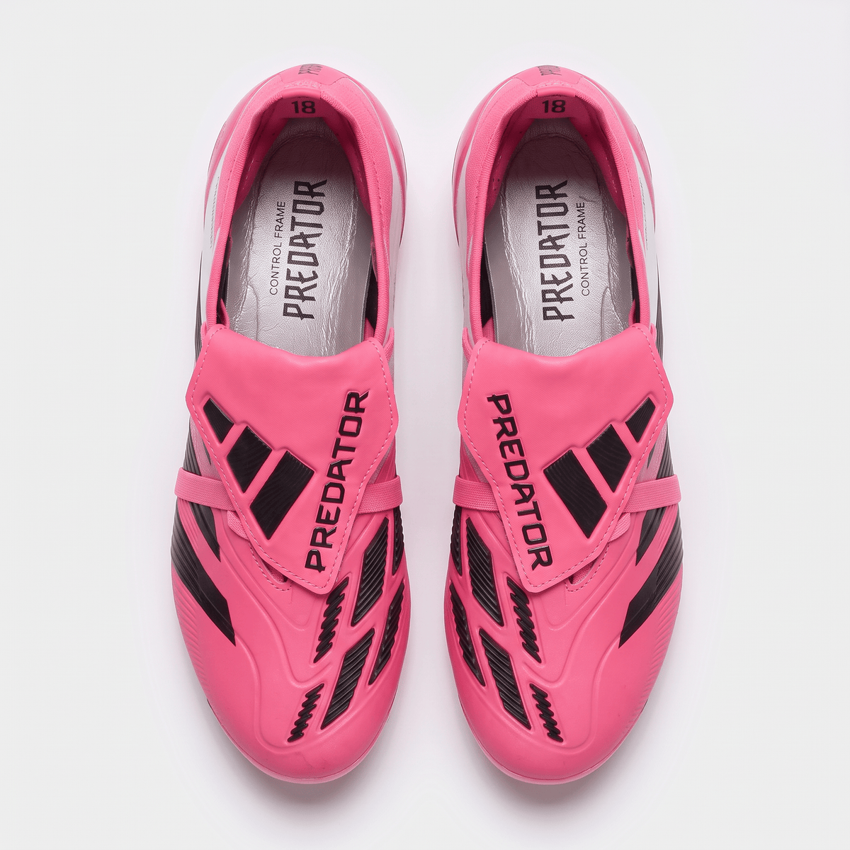 Predator Fold-Over Tongue FG White / Solar Blue / Hyper Pink - Elite Boots