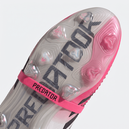 Predator Fold-Over Tongue FG White / Solar Blue / Hyper Pink - Elite Boots