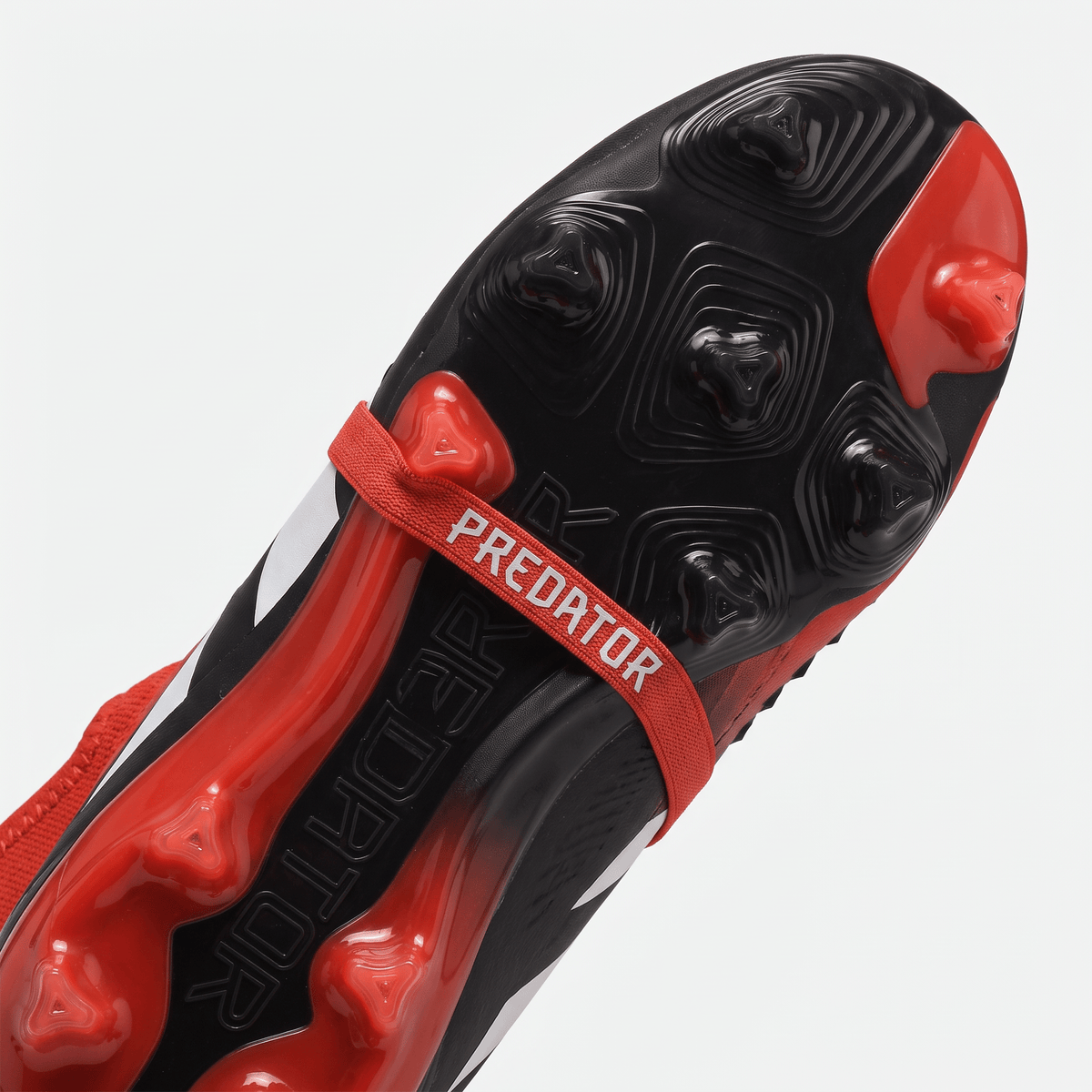 Predator Fold-Over Tongue SG Core Black / Cloud White / Solar Red - Elite Boots