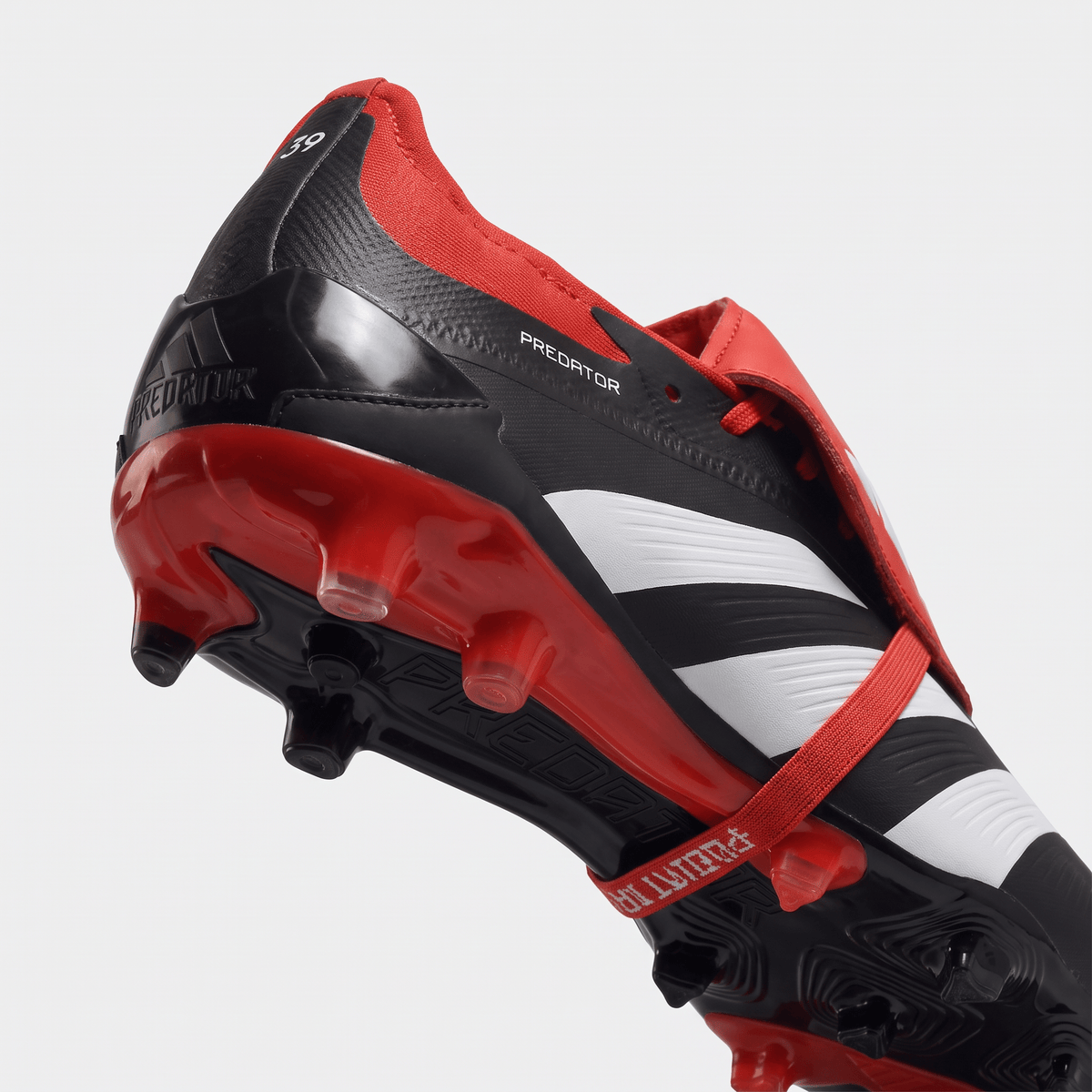 Predator Fold-Over Tongue SG Core Black / Cloud White / Solar Red - Elite Boots