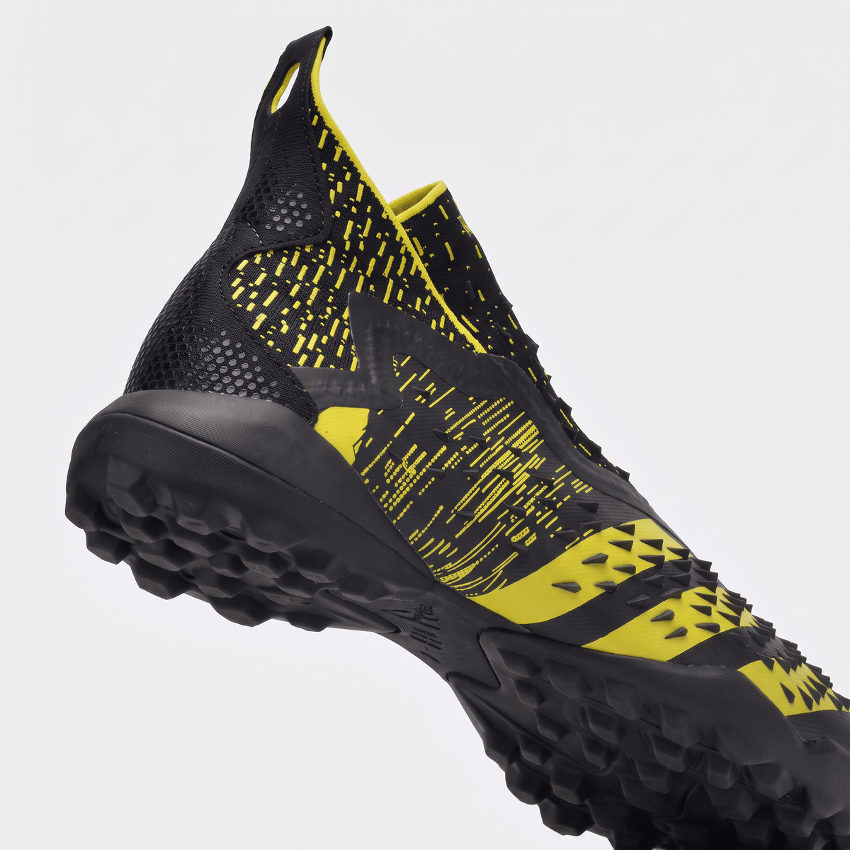 Predator Freak+ TF Core Black / Silver Metallic / Bright Yellow - Elite Boots
