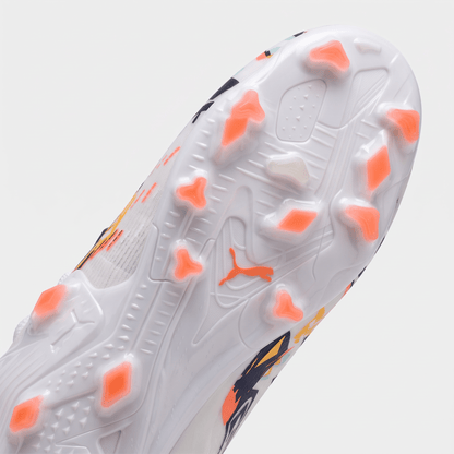 Future 7 Ultimate FG/AG White / Club Navy / Fluro Yellow / Sunset Glow - Elite Boots