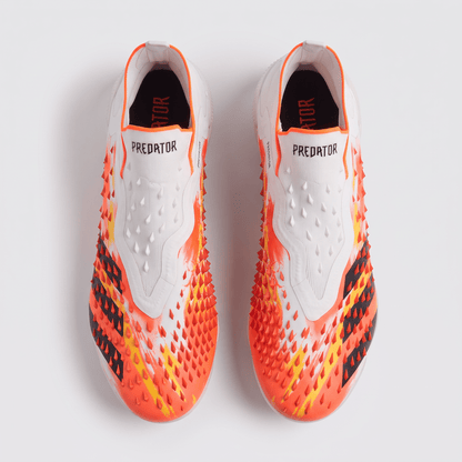 Predator Freak+ FG Footwear White / Iron Metallic / Solar Red - Elite Boots