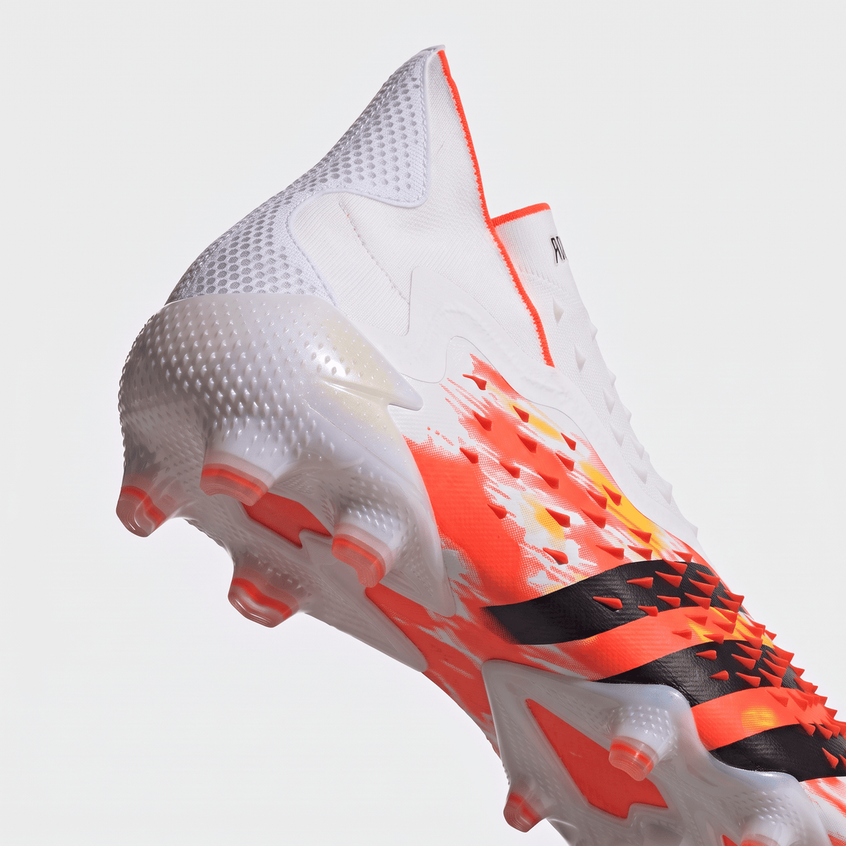 Predator Freak+ FG Footwear White / Iron Metallic / Solar Red - Elite Boots