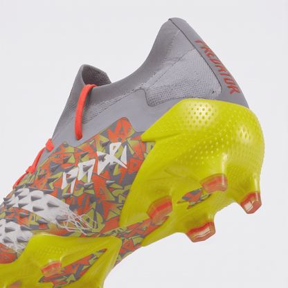 Predator Freak.1 FG Clear Grey / Footwear White / Solar Yellow / Solar Red - Elite Boots