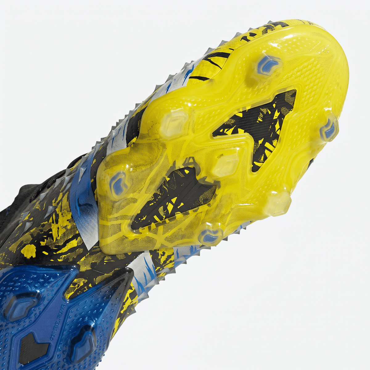 Predator Freak.1 Low FG Yellow / Core Black / Silver Metallic / Bright Blue - Elite Boots