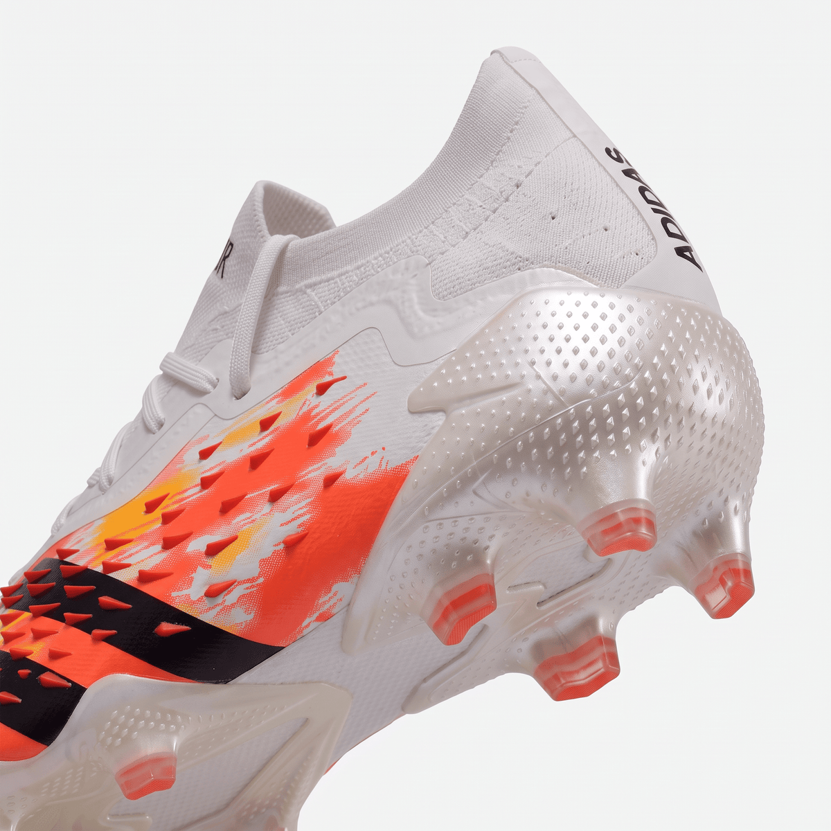 Predator Freak+ FG Footwear White / Iron Metallic / Solar Red - Elite Boots