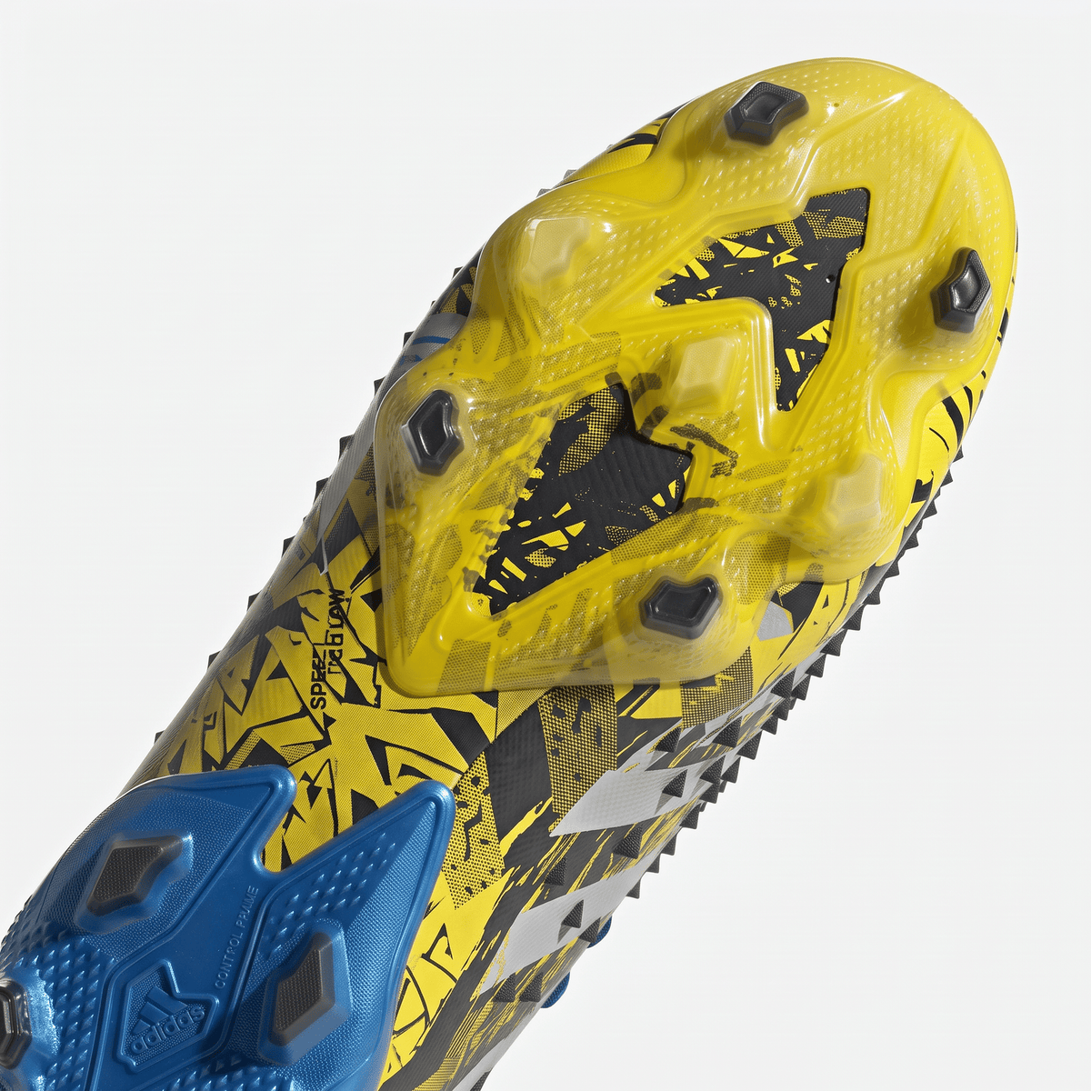 Predator Freak+ FG Yellow / Core Black / Silver Metallic / Bright Blue - Elite Boots