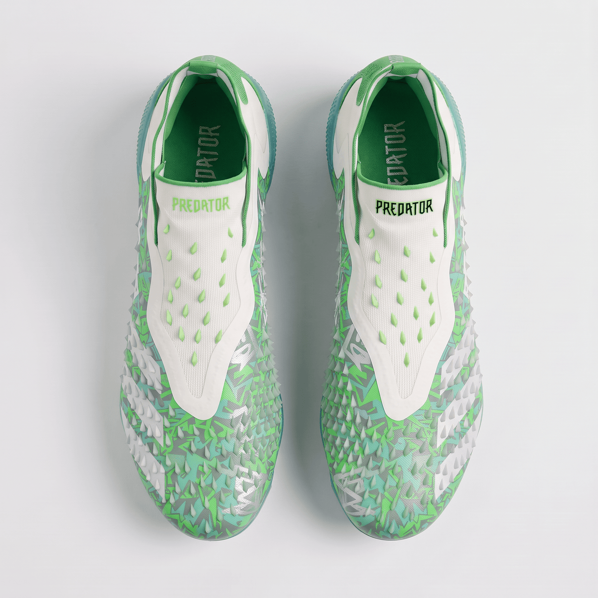 Predator Freak+ EQT FG Footwear White / Core Black / Sub Green - Elite Boots