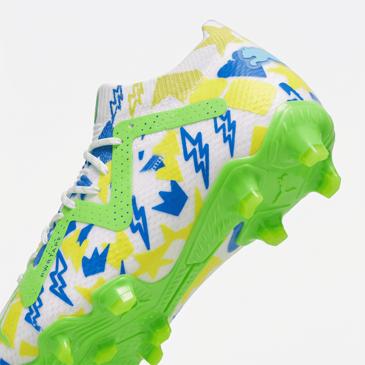 Future Ultimate FG/AG White / Racing Blue / Lemon Meringue / Parakeet Green - Elite Boots