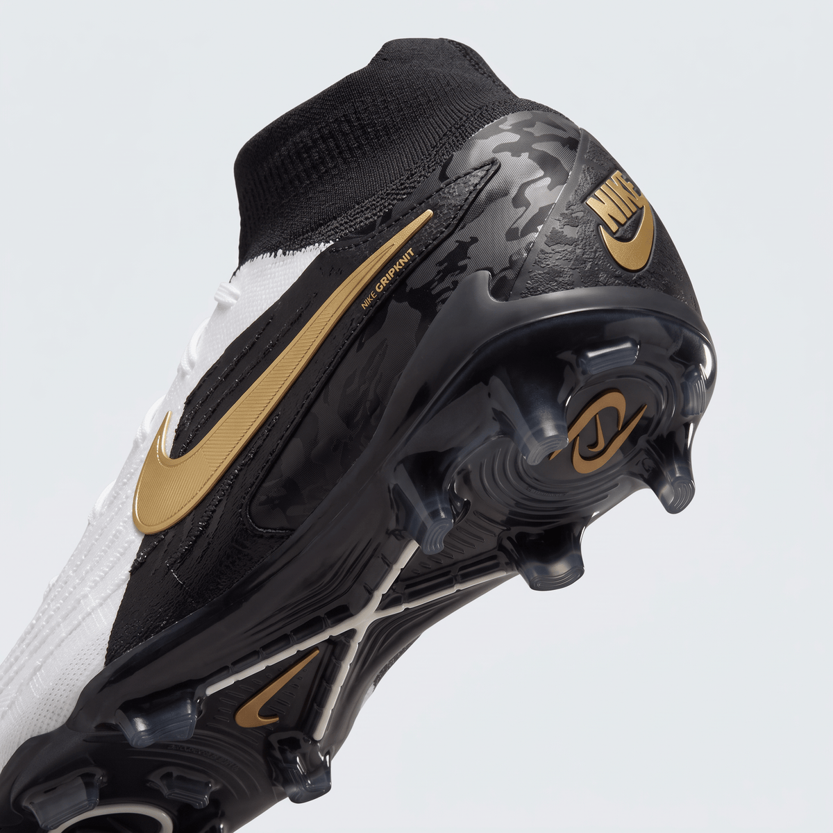 Phantom GX 2 TF White / Black / Metallic Gold Coin - Elite Boots