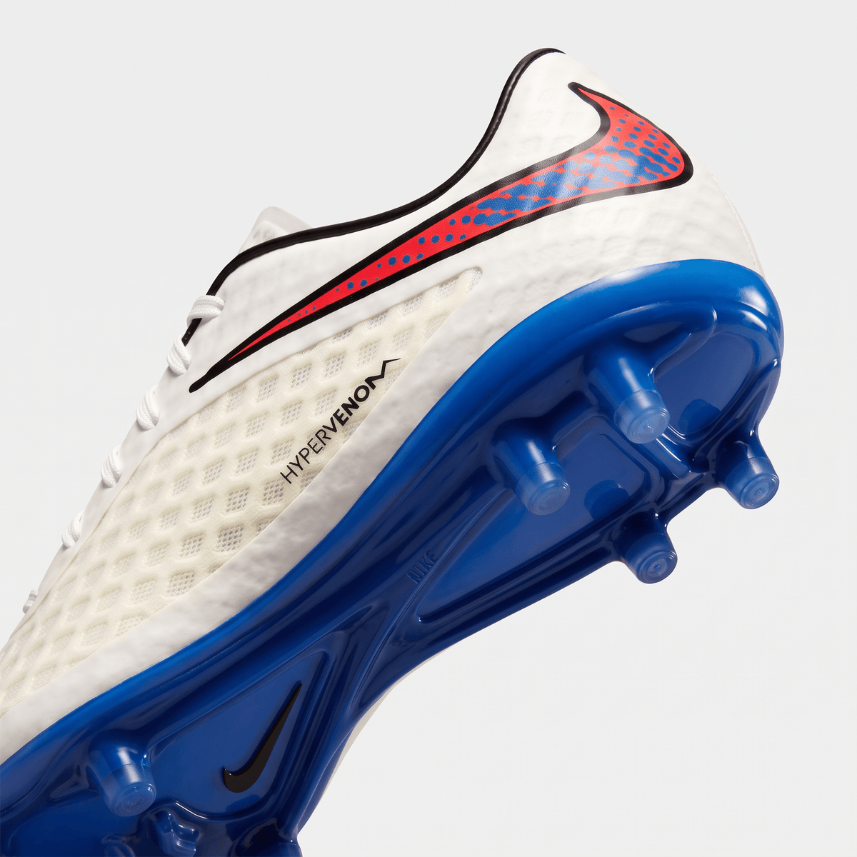 Hypervenom Phantom FG White / Blue Lagoon / Total Crimson / Black - Elite Boots