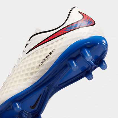 Hypervenom Phantom FG White / Blue Lagoon / Total Crimson / Black - Elite Boots