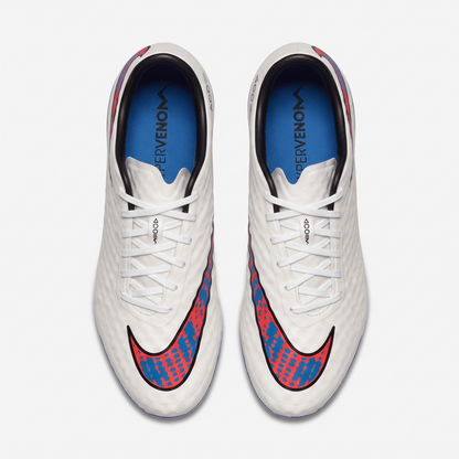 Hypervenom Phantom FG White / Blue Lagoon / Total Crimson / Black - Elite Boots