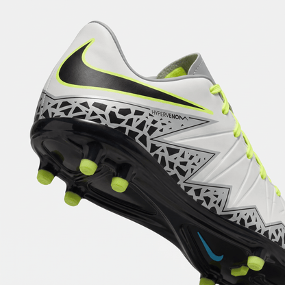 Hypervenom Phinish FG White / Black / Volt - Elite Boots