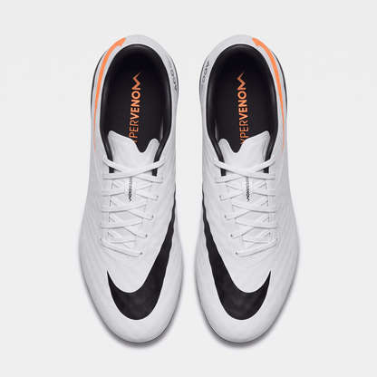 Hypervenom Phantom FG White / Black / Total Crimson - Elite Boots
