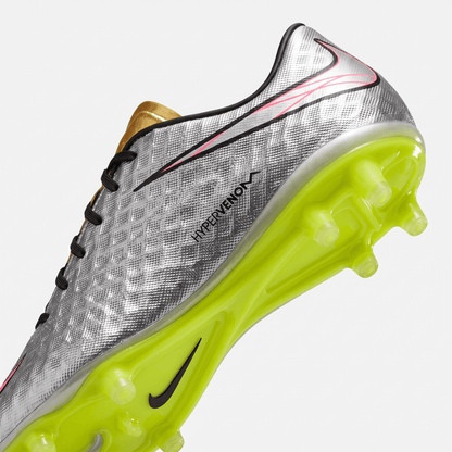 Hypervenom Phantom FG Chrome / Hyper Pink / Metallic Gold Coin / Black - Elite Boots