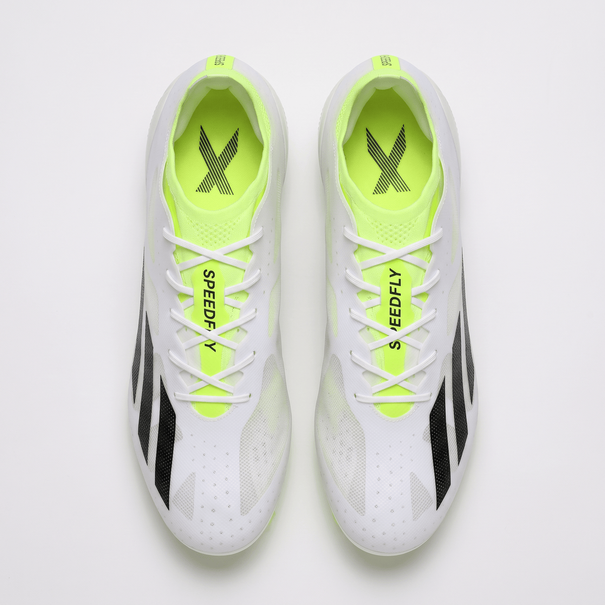 X Crazyfast.1 FG Footwear White / Core Black / Lucid Lemon - Elite Boots