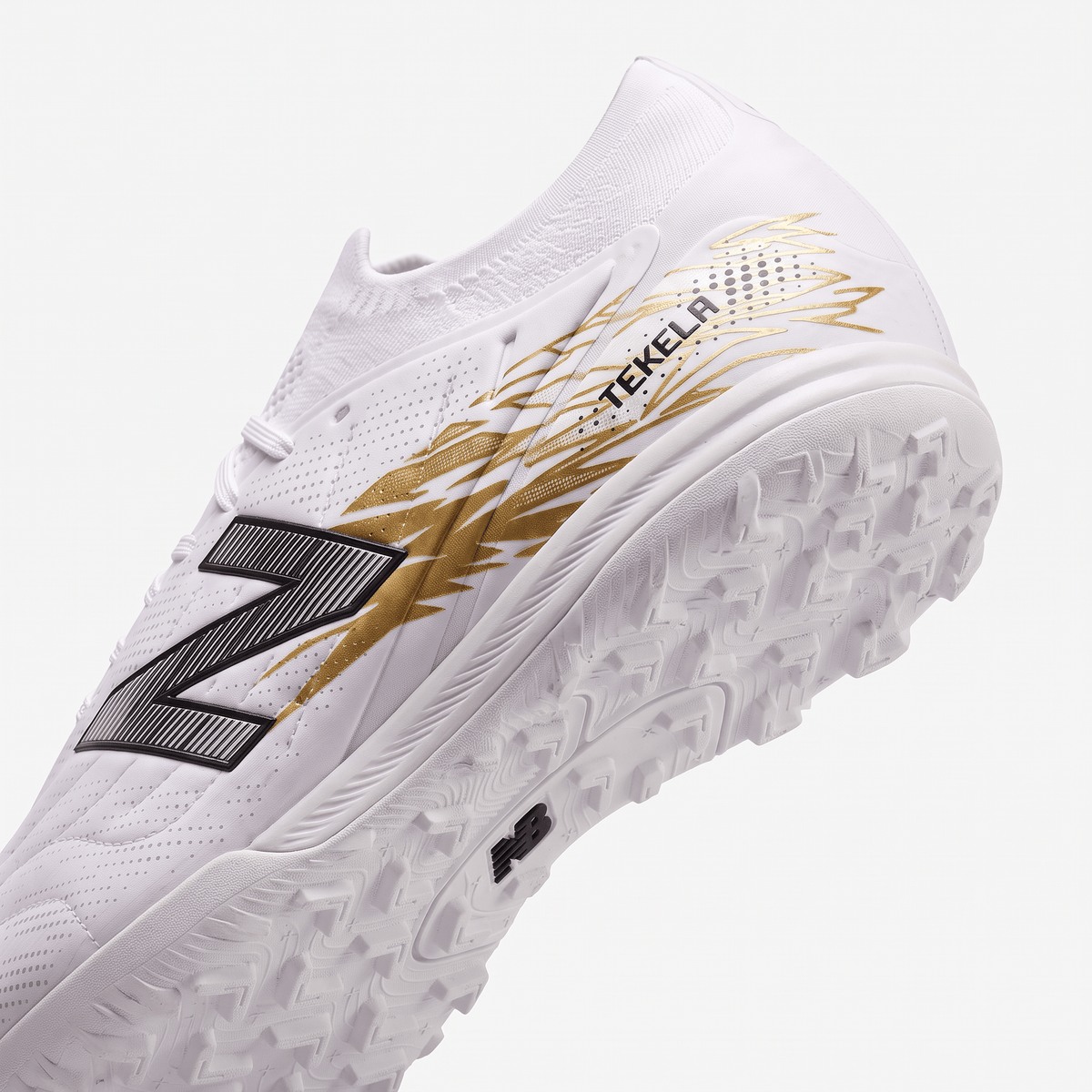 Furon V8 TF White / Metallic Gold / Metallic Silver / Black - Elite Boots