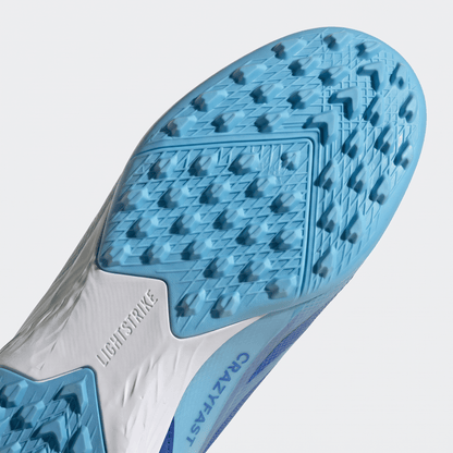 X Crazyfast TF Lucid Blue / Cloud White / Blue Burst - Elite Boots