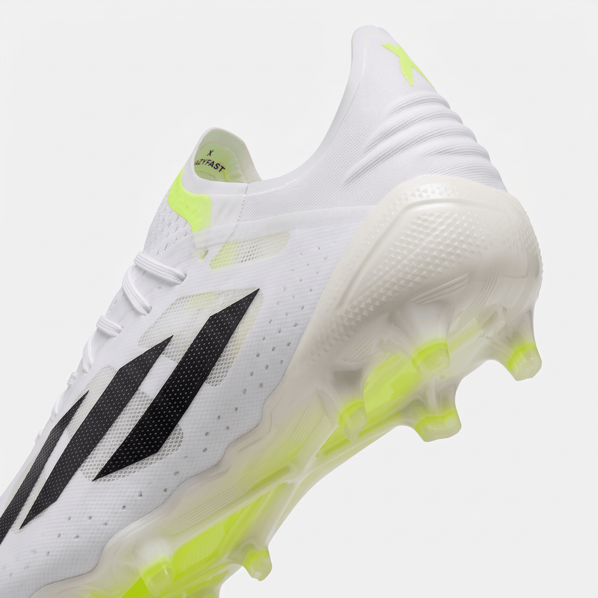 X Crazyfast.1 FG Footwear White / Core Black / Lucid Lemon - Elite Boots
